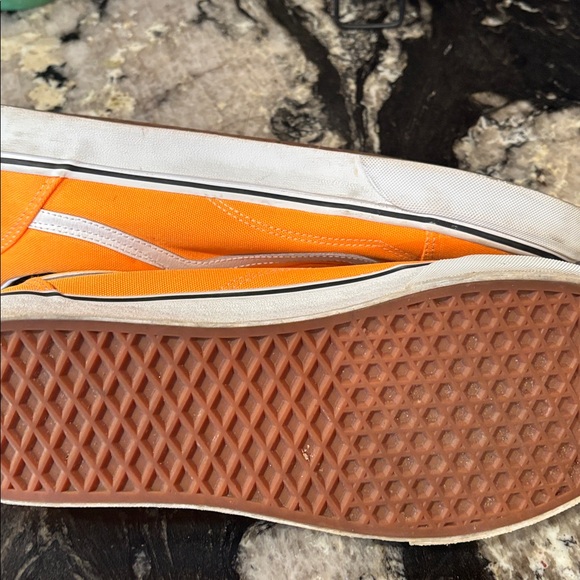Vans Vibrant Orange Sneakers with White Accents - Picture 3 of 3